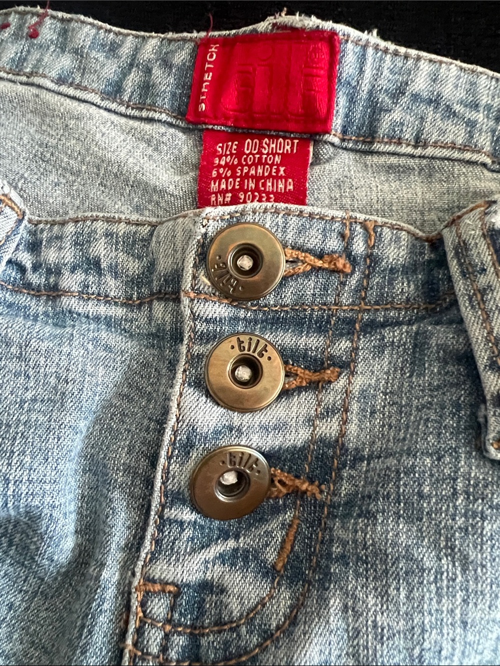 Y2K Light Blue Button-Fly low rise Tilt Jeans - Picture 12 of 12